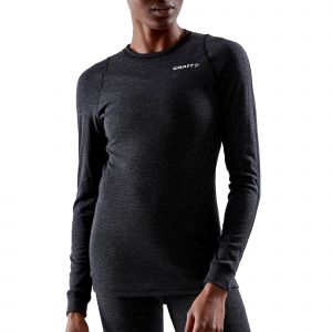 Craft T-shirt à Manches Longues En Laine Mérinos Core L Black Melange