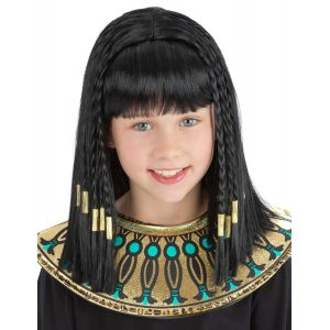 Smiffy's Perruque reine Egyptienne noire enfant - Noir - Taille Unique