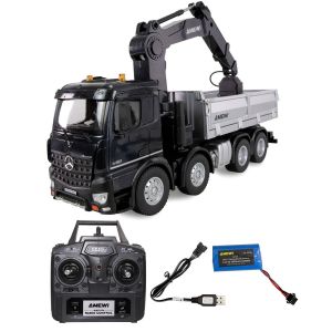 Amewi Camion Grue Mercedes-Benz Arocs avec benne basculante 8x4/4 4WD - 1/18 - RTR