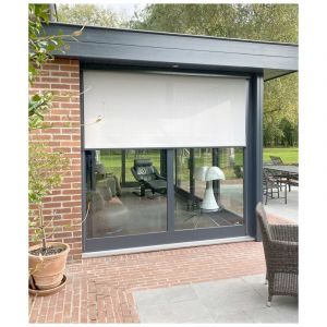 Mad&eacute;costore Store Enrouleur Ext&eacute;rieur Screen Motoris&eacute; - Blanc - L150 x H300cm 150 x 300cm