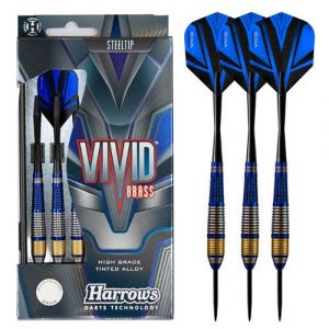 Harrows Fléchettes Vivid pointe acier 23GR Bleu
