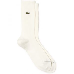 Lacoste Chaussettes Basic Crocodile blanc crème (2 paires) - 39-42