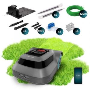 Cecotec Conga Lawn Robot tondeuse 500 m&sup2; IPX6 Contr&ocirc;le par application 2500 mAh Mulching Silencieux