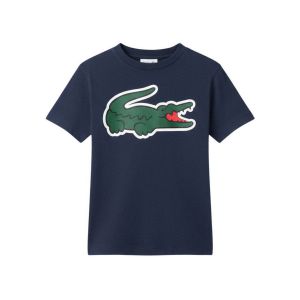 Lacoste T-shirt Enfants - bleu fonc&eacute;, vert