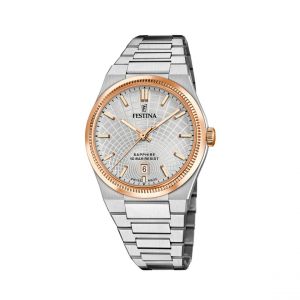 Festina Montre Homme Swiss Made Rive Collection - F20065-1 Bracelet Acier Argent