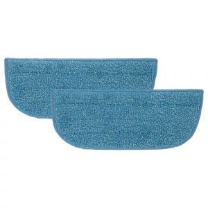 Vhbw 2x Housses de rechange compatible avec Philips SteamPlus FC7020/01 nettoyeur à vapeur, balai vapeur - microfibre, bleu