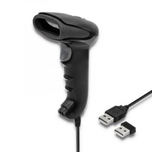 VidaXL Lecteur de codes-barres Qoltec 50868 1D 2D Laser USB Sans fil 2000mAh