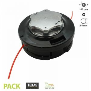 Image de Texas Tête de débroussailleuse PRO base aluminium fil 2,4mm diamètre 106mm filtage 10 x 1.25