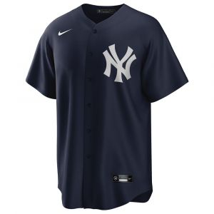 Nike T-shirt à Manches Courtes Mlb New York Yankees Official Replica Alternate Home L Team Dark Navy