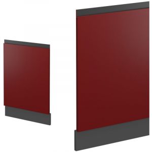 Vicco - Façade lave-vaisselle R-Line 45cm anthracite/rouge