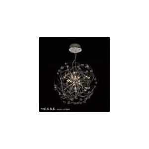 Diyas Suspension Messe 17 ampoules en métal et cristal