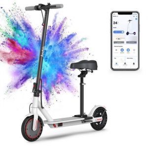 Trottinette &eacute;lectrique avec si&egrave;ge - Joyhis JS01 - 25 km/h - 8.5 pouces - 350 W, Double syst&egrave;me de freinage