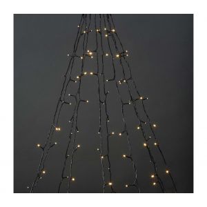 Nedis SmartLife - LED D&eacute;corative - Arbre - Blanc Chaud - 200 LED's - Ext&eacute;rieur - Motifs de Mouvement - 10 x 2m - Android/IOS