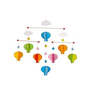 Image de Goki 52877 Montgolfières mobiles en bois Multicolore 35 x 53 cm