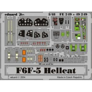 Eduard MAQUETTE F6F-5 HELLCAT HASEGAWA 1/48 FE249