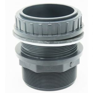 Jardiboutique Travers&eacute;e de paroi PVC 2 pouce 1/2 pouce ou collage tuyau de &oslash; 63 mm, PN10