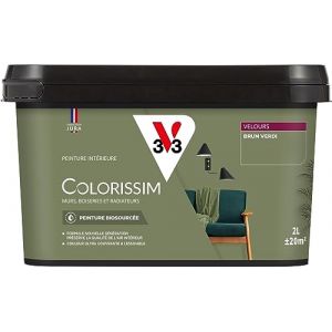 V33 Peinture multi-supports Colorissim Brun verdi Velours 2L