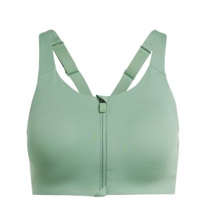 Adidas Brassière TLRD Impact Luxe High-Support Zip vert - 85B