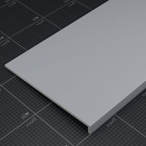 Appui de fen&ecirc;tre PVC l. 40 cm x &eacute;p. 9 mm - Gris - 140 cm