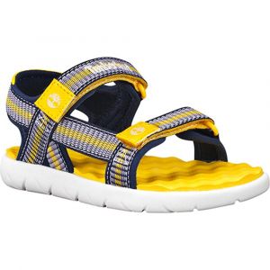 Image de Timberland Perkins Row Webbing, Sandales Bout Ouvert Mixte Enfant, Bleu