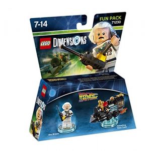 Warner Figurine Lego Dimensions 'Retour vers le Futur' : Doc Brown : Fun Pack