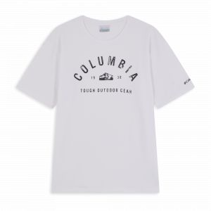 Image de Columbia Tee Shirt Mc - M Graphic Ss Tee Blanc - Blanc Homme S