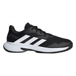 Adidas Chaussure Courtjam Control Tennis - Core Black / Cloud White / Core Black, Core Black / Cloud White / Core Black - Taille 44 2/3