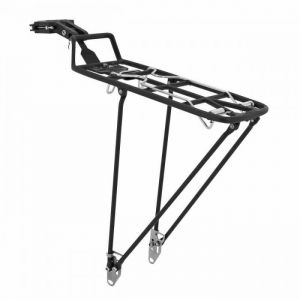 Porte Bagage Velo Arriere A Fixation Rapide Pletscher Quick Rack Alu Noir (Sur Tige De Selle Diam 24 &Agrave; 35mm) - Poids Max 27kgs