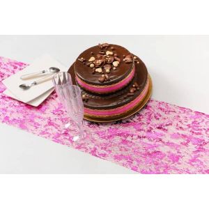 Ruedelafete Ruban Charlotte mm dentelle, rose