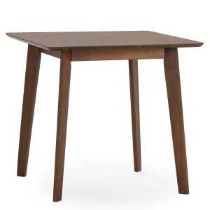 Table à manger Pomago 80x80 cm Couleur Noyer