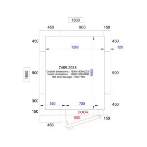 Chambre Froide N&eacute;gative & Groupe N&eacute;gatif Hauteur 2200 mm Combisteel