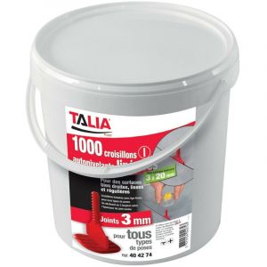 Taliaplast Croisillons auto-nivelants lineaires 3 mm (1000 pieces)