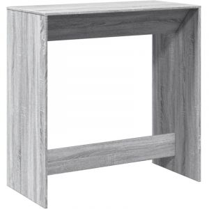 VidaXL Table de bar sonoma gris 102x50x103,5 cm bois d'ing&eacute;nierie