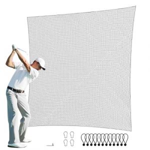 VEVOR Filet d'Entraînement au Golf 310x470 cm, Filet de Frappe de Golf en Nylon Robuste, Matériels d’Entraînement pour Baseball Hockey Football, Arrière-Cour Extérieur Intérieur (Filet Uniquement)