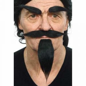 Viving Costumes 202903 Moustache, Multicolore, Taille Unique