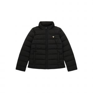 Guess Doudounes enfants PUFFER W/ HIDDEN HOOD MINI ME Noir - Taille 8 ans,10 ans,12 ans,14 ans,16 ans