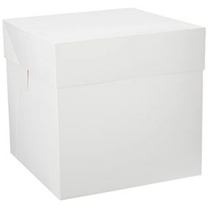 Decora 0339478 Boîte à gâteau, Idéale pour Transporter et Conserver des gâteaux décorés, Conditionnée Individuellement, 36,5 x 36,5 x H 36 cm.