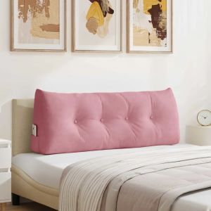 VidaXL Coussin De Dos Rose 120 X 24 X 50 Cm Velours