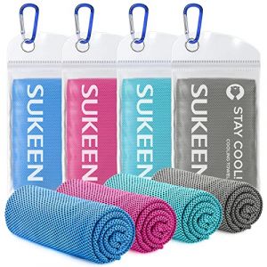 Serviette de Refroidissement Parfaite comme Serviette Sport Microfibre ou Serviette rafraîchissante Cool Towel pour Fitness, Sports, Voyages, Yoga