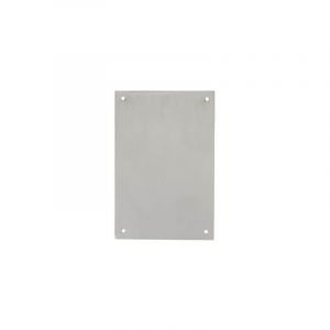 CHRISLIGNE Plaque De Propreté Acier Nickelé X L.6 X H.9 Cm
