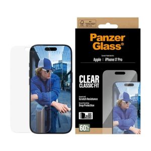 PanzerGlass Protection d'&eacute;cran en verre tremp&eacute; Anti-bact&eacute;ries Apple iPhone 17 Pro