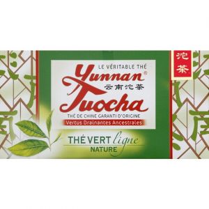 Yunnan Tuocha Yunnan Tuocha Th&eacute; Vert Nature 20 Infusettes