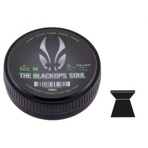 Plombs The Black Ops Soul à tte plate cal. 4,5 mm