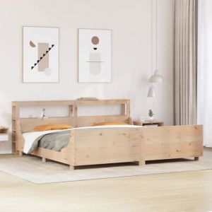 VidaXL Cadre de lit sans matelas 200x200 cm bois massif de pin