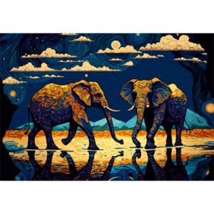 Des Éléphants Pleins de Vie