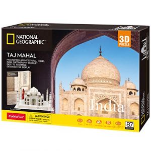 CubicFun Puzzle 3D National Geographic, Taj Mahal Indien Ensemble de 2 en 1