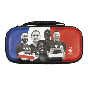 Image de Konix FFF Housse étui de protection et rangement pour Nintendo Switch - Motif Benzema, Griezmann, Pogba, Mbappé, Kanté