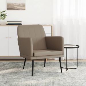 VidaXL Fauteuil Cappuccino 61x78x80 cm Similicuir
