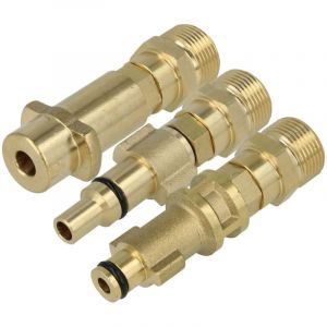 Vhbw 3x Adaptateur en kit vers filetage M22 compatible avec Parkside PHD 110 C1, 100 E2, 110 B1, 110 A1 nettoyeur haute-pression - Raccord rapide