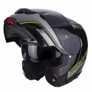 Image de Scorpion Casque modulable EXO-3000 AIR STROLL noir/argent/jaune fluo -